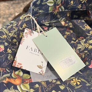 Floral Tote Bag - Blue